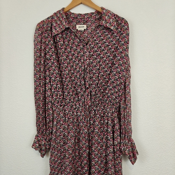 ZADIG & VOLTAIRE Women's Reevas Liberty Skull Mini Cinch Waist Dress Small - Picture 7 of 15